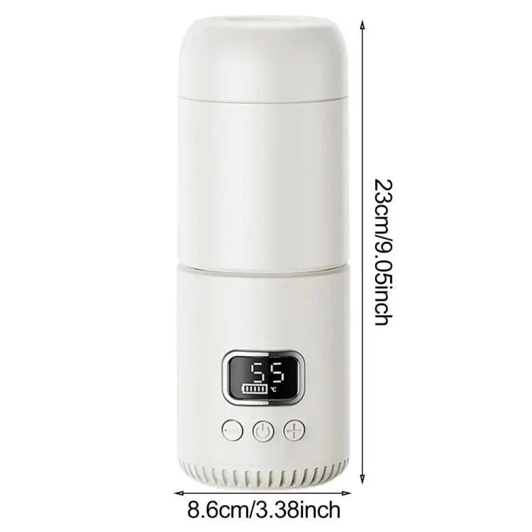 휴대용 무선 아기 젖병 워머 400ml 조절 온도 여행용 보온병, Type-C 고속 충전, CT01 10000mAh, CT01 18000mAh