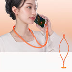 조절 가능한 휴대폰 목걸이, 자동 잠금 360도 회전 방지 엉킴 디자인 & TPU 클립, 목걸이 검정, 목걸이 주황, 목걸이 녹색, 크로스바디 검정, 크로스바디 주황, 크로스바디 녹색