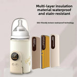 18W 무선 아기 젖병 워머 6단계 조절 온도 설정 모유 수유 및 분유용 우유 보온 커버, 6000mAh, 8000mAh, 10000mAh