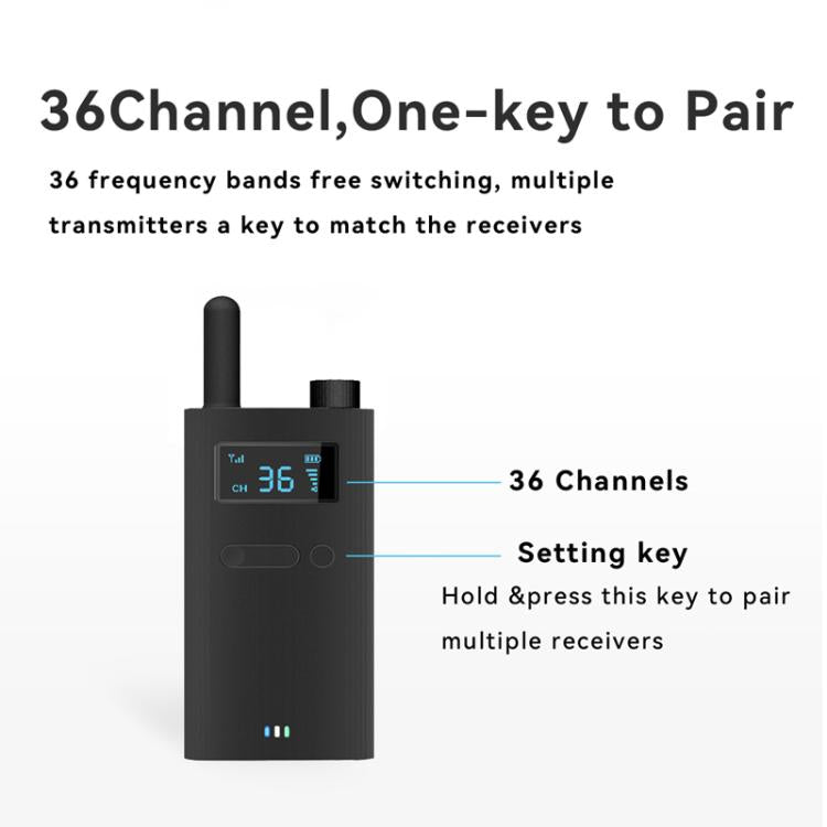 2.4G 무선 사무실 회의 투어 가이드 일방향 다대일 설명용 마이크, YWI22 송신기, YWI22 수신기