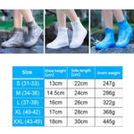 두꺼운 내마모성 방수 실리콘 비 신발 커버, S 31-33, M 34-36, L 37-39, XL 40-42, XXL 43-45