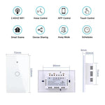 모델 120 미국 게이지 그래피티 스마트 WiFi 단일 스위치, 1구 화이트, 2구 화이트, 1구 블랙, 2구 블랙, 1구 골드, 2구 골드