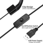 5W 청백색 아쿠아리움 LED 클립 라이트 12 LED USB 전원 미니 어항 조명 수생 식물, 수초 및 소형 어항용, 220V, 110V