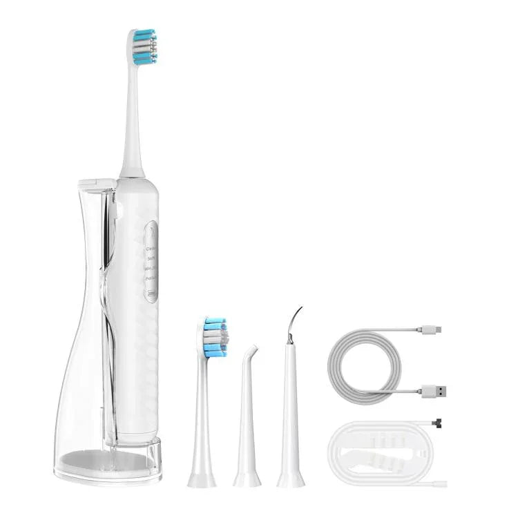 3-in-1 전동 칫솔, 워터 플로서 & 구강 세정기 180mL 분리형 탱크 포함