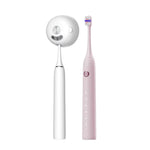 성인용 충전식 소닉 전동 칫솔 맞춤 모드, 항균 브러시 헤드, 스마트 타이머, 살균 화이트, 살균 연보라, 표준 화이트, 표준 연보라