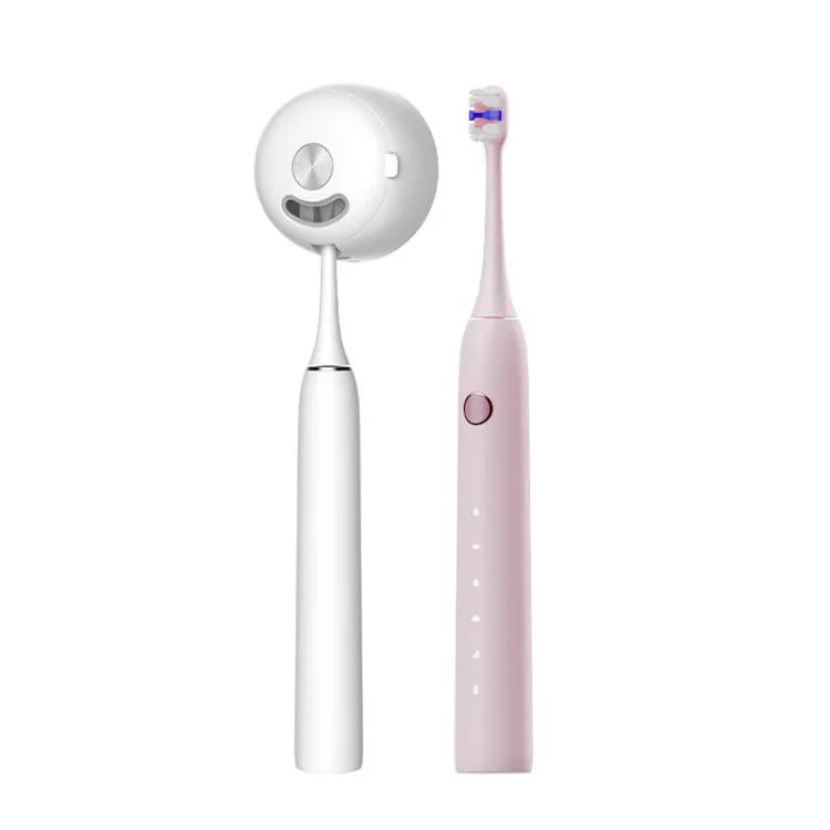 성인용 충전식 소닉 전동 칫솔 맞춤 모드, 항균 브러시 헤드, 스마트 타이머, 살균 화이트, 살균 연보라, 표준 화이트, 표준 연보라