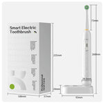 성인용 충전식 전동 칫솔 4200 RPM 회전 브러시 IPX8 방수 유도 충전, 살균 화이트, 살균 블랙, 일반 화이트, 일반 블랙