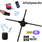 60cm 3D 홀로그램 팬 1600x720 해상도 & 720 LED WiFi/앱 DIY 콘텐츠 제어, 미국 플러그, 유럽 플러그, 영국 플러그, 호주 플러그