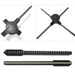 60cm 3D 홀로그램 팬 1600x720 해상도 & 720 LED WiFi/앱 DIY 콘텐츠 제어, 미국 플러그, 유럽 플러그, 영국 플러그, 호주 플러그