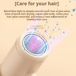 800-1200W High-Speed Hair Dryer with Blue Light Care Foldable & Portable for Travel, US Plug, EU Plug, UK Plug
