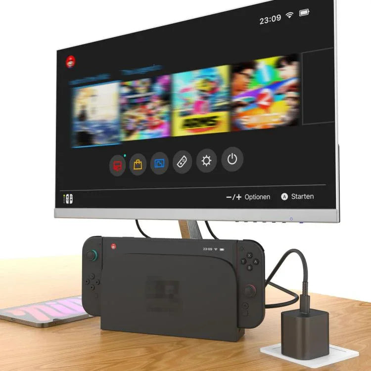 닌텐도 스위치 2용 고속 충전기 60W 전원 어댑터 벽면 플러그 USB-C 케이블 포함, 미국 플러그