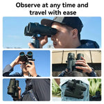 APEXEL BinoClamp Pro 퀵 릴리스 쌍안경 마운트 키트 360도 회전 알루미늄 쌍안경 홀더, APL-F007