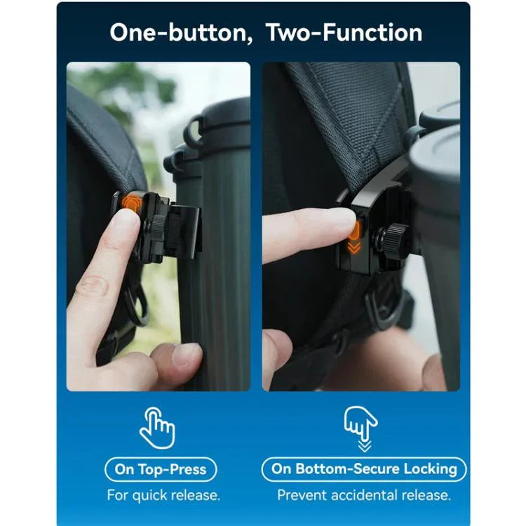 APEXEL BinoClamp Pro 퀵 릴리스 쌍안경 마운트 키트 360도 회전 알루미늄 쌍안경 홀더, APL-F007