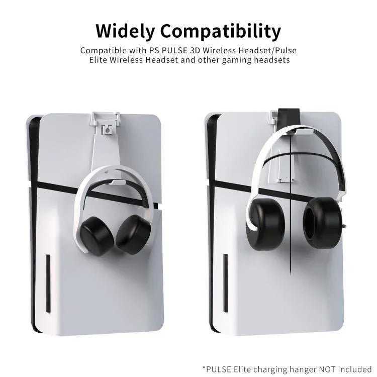 JYS PS5/PS5 Slim/PS Portal 듀얼 컨트롤러 도킹 충전 스테이션 쿨링 팬 및 헤드폰 걸이 포함