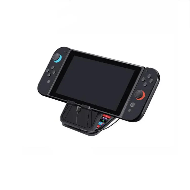 닌텐도 스위치 2 / 스위치 OLED / 라이트용 KJH 카드 박스 스탠드 접이식 홀더 9개 게임 카드 슬롯 및 4개 SD 카드 슬롯 포함