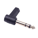 6.35mm to 3.5mm 플러그 90도 헤드폰 마이크 오디오 어댑터, 6.35mm to 3.5mm