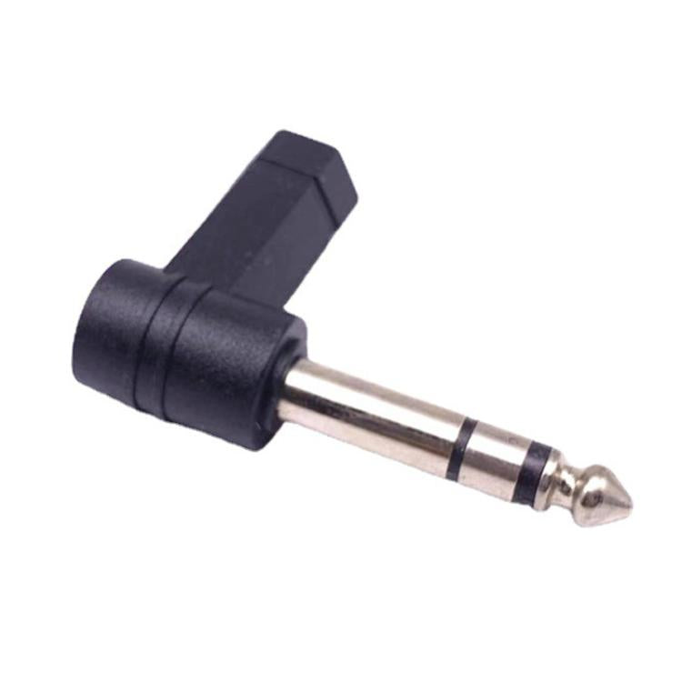 6.35mm to 3.5mm 플러그 90도 헤드폰 마이크 오디오 어댑터, 6.35mm to 3.5mm