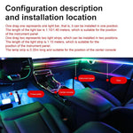 3 Control App Remote Control Colorful Car Interior Ambient Lighting Modified LED Acrylic USB Car Ambient Lighting, 110cm+75cm x 4+35cm+Footlight x 4 10 In 1, 110cm+75cm x 4+35cm 6 In 1, 110cm, 110cm x 2 2 In 1, 110cm x 3 3 In 1, 110cm x 4 4 In 1       ...