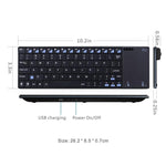 Rii K12+ 오피스 컴퓨터 노트북 무소음 2.4GHz 무선 미니 키보드