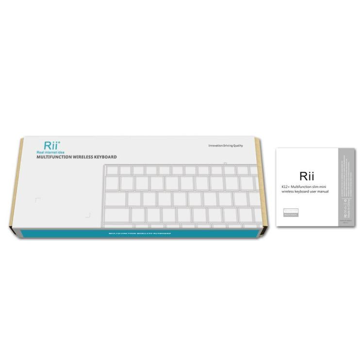 Rii K12+ 오피스 컴퓨터 노트북 무소음 2.4GHz 무선 미니 키보드