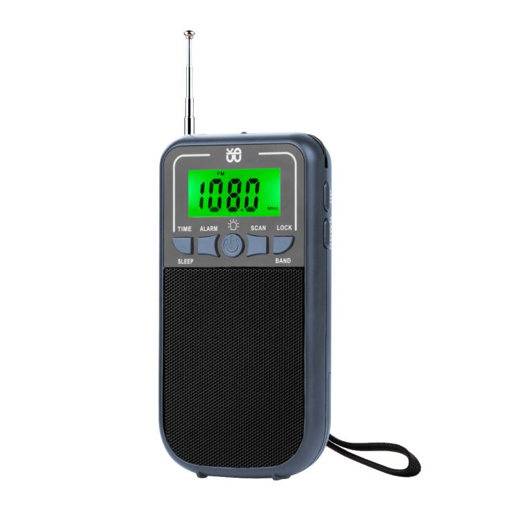 휴대용 FM/AM/SW 다중 대역 고감도 시계 제어 라디오 플레이어, EU용, 미국용