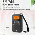 휴대용 FM/AM 시계 제어 스테레오 포켓 라디오 플레이어, EU용, 미국용