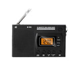 FM/AM/SW 전대역 휴대용 시계 LCD 시계 제어 라디오 플레이어, EU용, 미국용