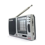 Kchibo 10밴드 AM/FM/SW 휴대용 라디오 고음질 스피커 콤팩트 미니 다중 대역 수신기, KK-9803