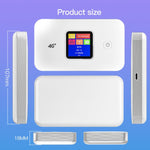 MF801 4G CAT7 Dual Band Portable WIFI LTE 300M Wireless Plug-in Router Color Screen Mobile Hotspot, MF801
