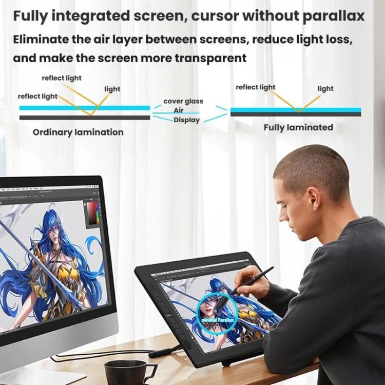 VEIKK VK2200PRO 21.5 인치 디지털 스크린 핸드 드로잉 스크린 전자 드로잉 스크린 모바일폰 호환, EU 플러그, US 플러그, UK 플러그