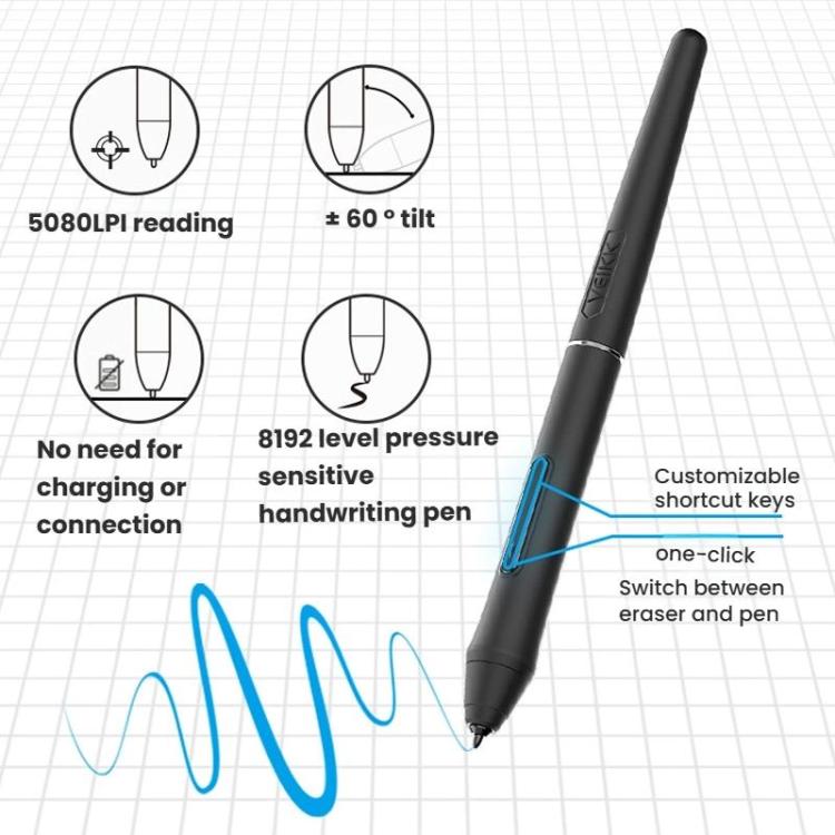 VEIKK VK2200PRO 21.5 인치 디지털 스크린 핸드 드로잉 스크린 전자 드로잉 스크린 모바일폰 호환, EU 플러그, US 플러그, UK 플러그