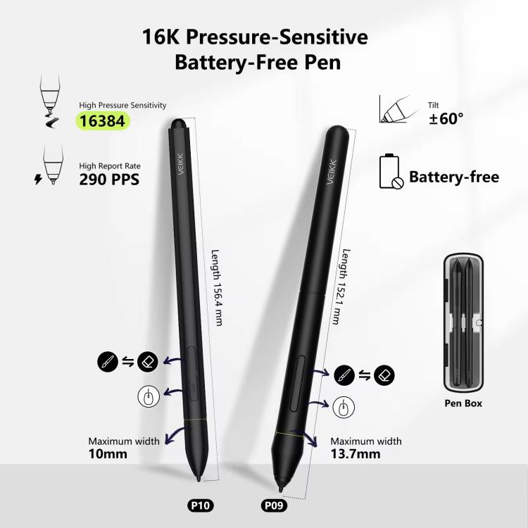 VEIKK VK1600 15.6 인치 디지털 드로잉 스크린 전자 드로잉 스크린 모바일폰 호환