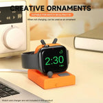 Apple Watch 데스크탑 스탠드 실리콘 받침대, 충전기 미포함