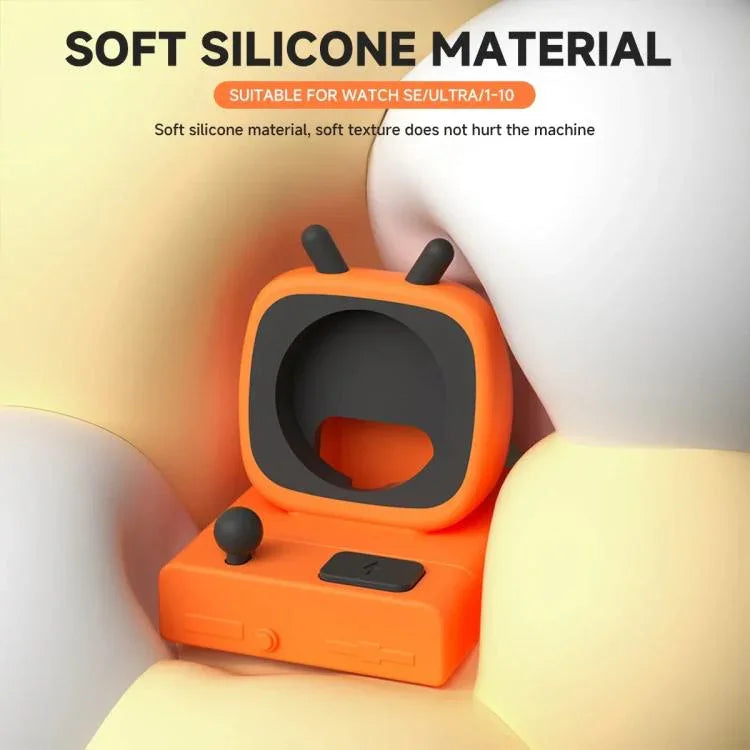 Apple Watch 데스크탑 스탠드 실리콘 받침대, 충전기 미포함