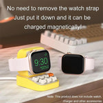 Apple Watch 타자기 스타일 스탠드 무선 충전 실리콘 받침대
