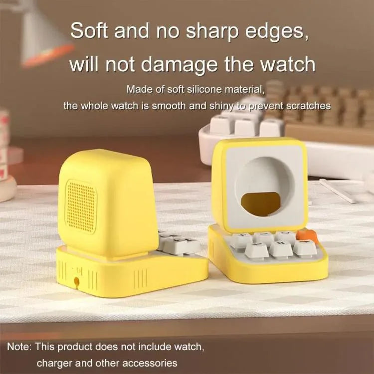 Apple Watch 타자기 스타일 스탠드 무선 충전 실리콘 받침대
