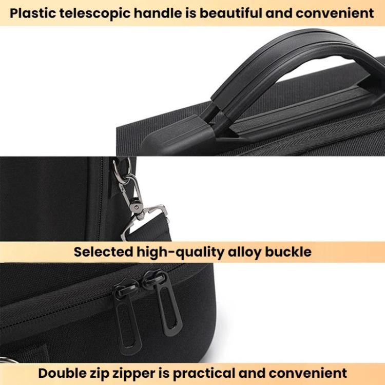 For Meta Quest 3 / 3S BKano Q3-001 VR Headset Console Storage Bag Shoulder Handheld Bag, Black