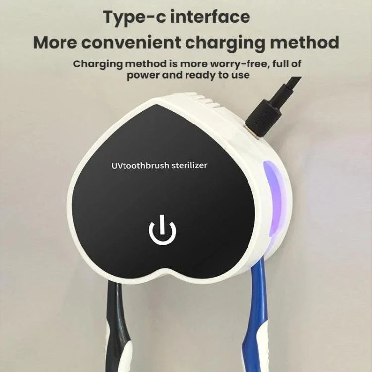 휴대용 USB 충전식 칫솔 살균기 UV 살균 기능 포함