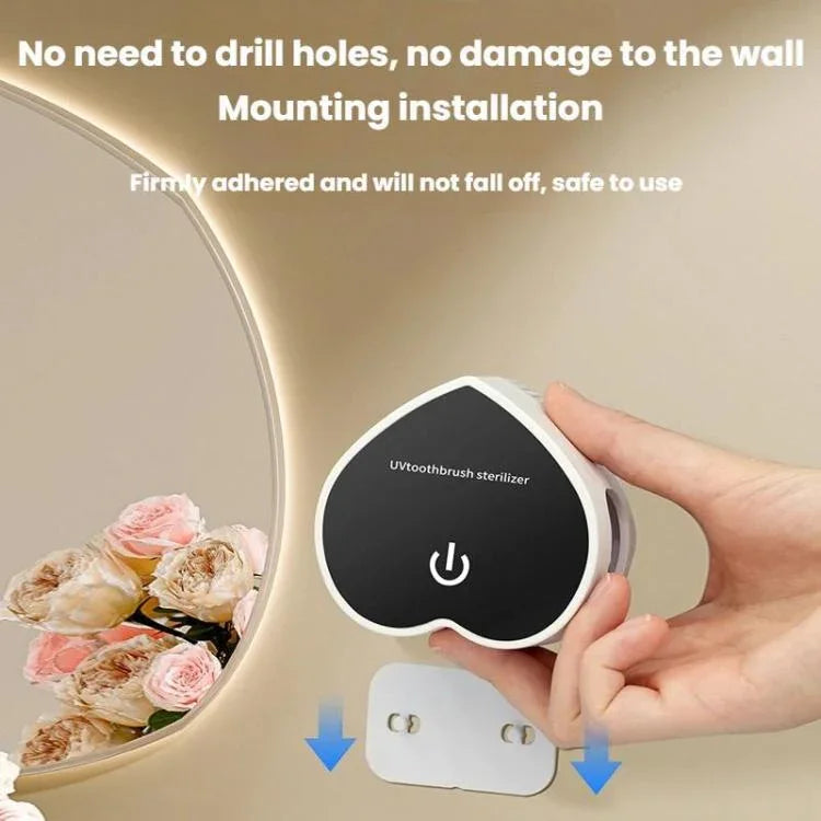 휴대용 USB 충전식 칫솔 살균기 UV 살균 기능 포함