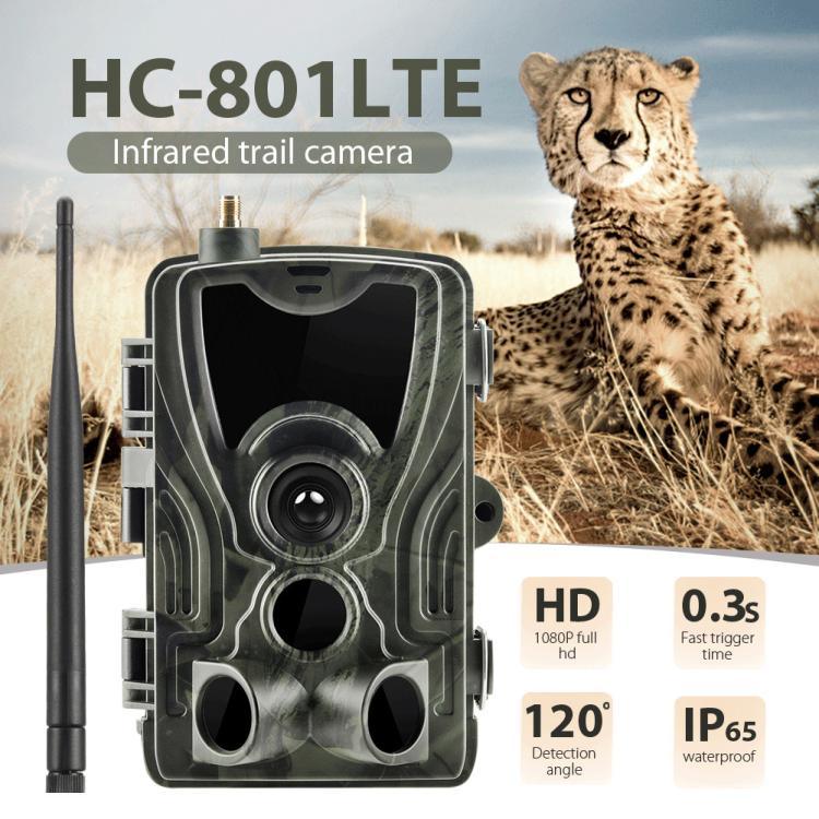 20MP 4G 메시지 야외 비·안개 방지 적외선 추적 사냥 카메라, HC-801LTE