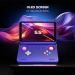 Retroid Pocket Flip 2 SD865 프로세서 게임 콘솔 Android13 5.5인치 AMOLED 스크린 와이파이 블루투스 비디오 플레이어
