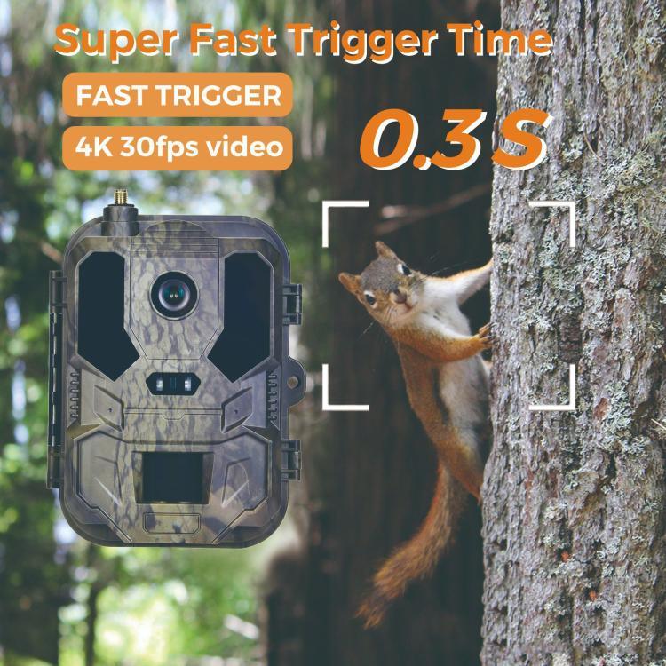 4K 4G 야외 추적 카메라 원격 모바일 제어 지원, FTP/SMTP/APP, HC-960Ultra-Li