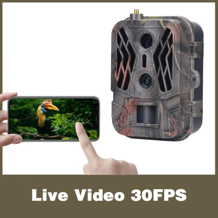 듀얼 렌즈 4K 4G 야외 추적 카메라 원격 모바일 제어 실시간 사진 보기용, HC-950Pro-Li