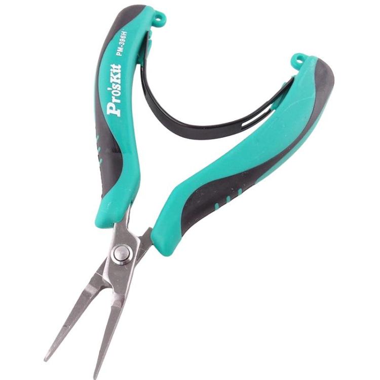 ProsKit PM-396H 스테인리스 스틸 무톱니 평면 코 플라이어 정밀 전자 평면 조 플라이어, PM-396H