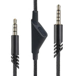 Logitech Astro A10 / A40 / A30 2m 게이밍 헤드셋 케이블 꼬임 방지 오디오 케이블, 검정 버튼, 검정 흰색 버튼, 회색 검정 버튼, 검정 튜닝, 파랑 튜닝, 회색 튜닝, 빨강 검정 사각, 검정 사각