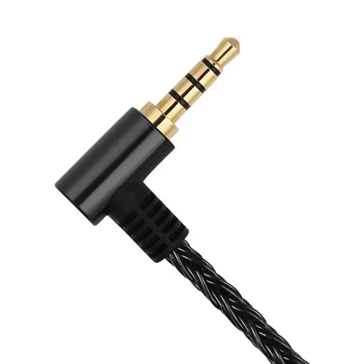 Shure SE215 / SE535 / SE846 / UE900용 1.2m 8코어 단결정 구리 은도금 MMCX 헤드폰 업그레이드 케이블, 블랙 2.5mm 밸런스, 블랙 4.4mm 밸런스, 투명 2.5mm 밸런스, 투명 3.5mm 스테레오, 투명 4.4mm 밸런스