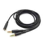 Razer Kraken V2 3.5mm 남성-여성 2-in-1 연장 케이블 오디오 어댑터, ZS0190