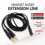 Razer Kraken V2 3.5mm 남성-여성 2-in-1 연장 케이블 오디오 어댑터, ZS0190