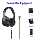 Sony WH-1000XM3 / WH-1000XM2 / WH-1000XM4 / WH-H900N / WH-H800용 3.5mm 헤드폰 오디오 케이블, 1.5m 와이어 컨트롤, 1.5m 직결