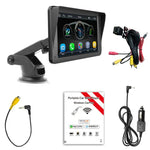 7인치 HD 터치 스크린 + HD 8등 후방 이미지 무선 카플레이 차량용 MP5 플레이어, X5300 8등 카메라 포함